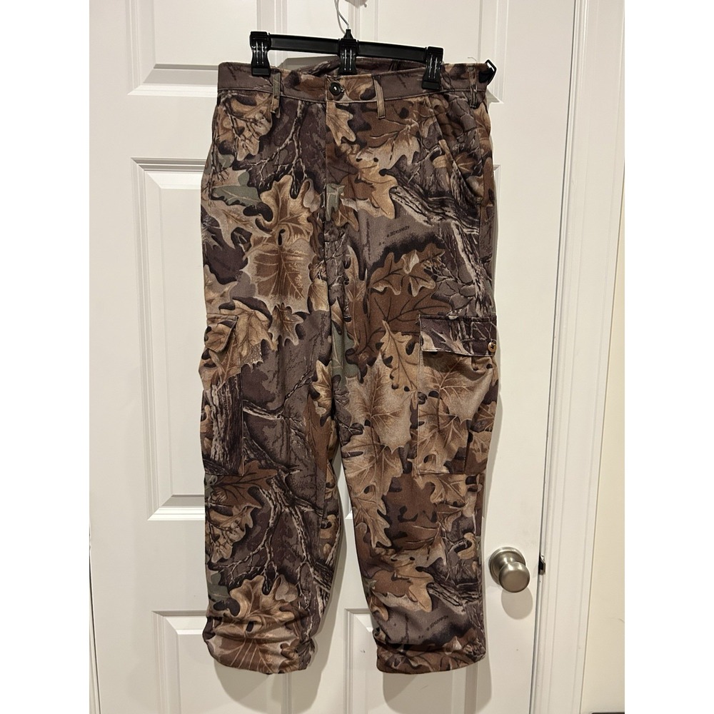 Vintage LL Bean Advantage Timber Camo Cargo Hunting Pants Reg M PTFE Outdoor EUC